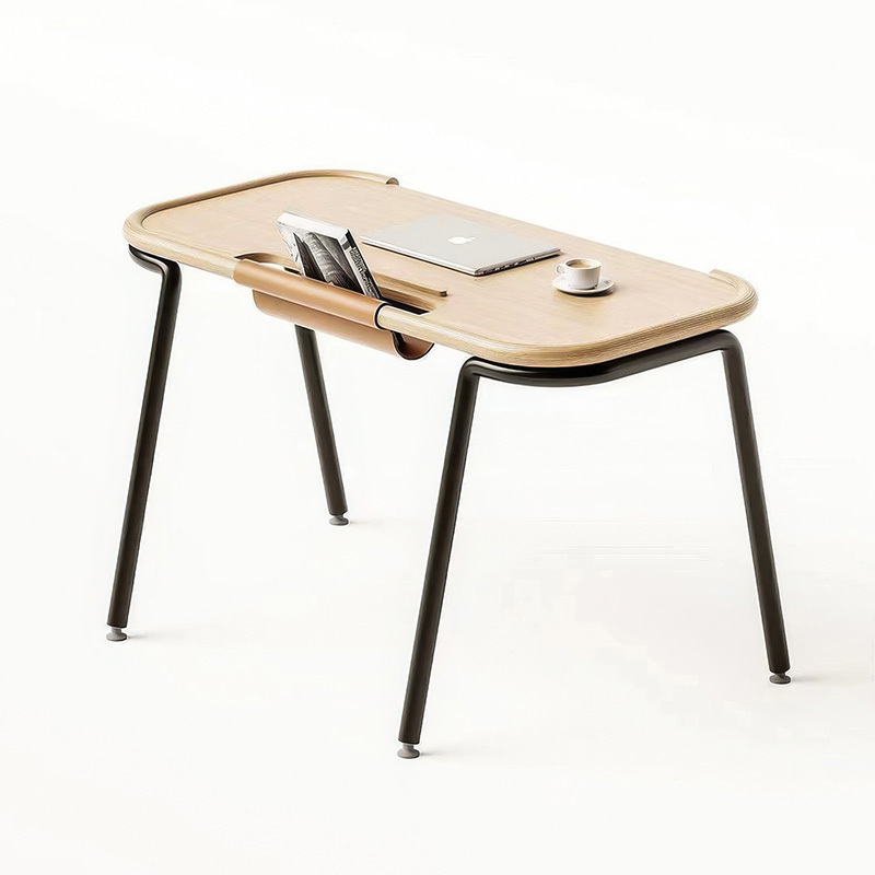 Italian minimalist desk Small apartment living room bedroom home study computer desk modern simple solid wood desk