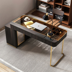 Light luxury corner desk home study telescopic computer desk small unit Nordic simple modern desk desk