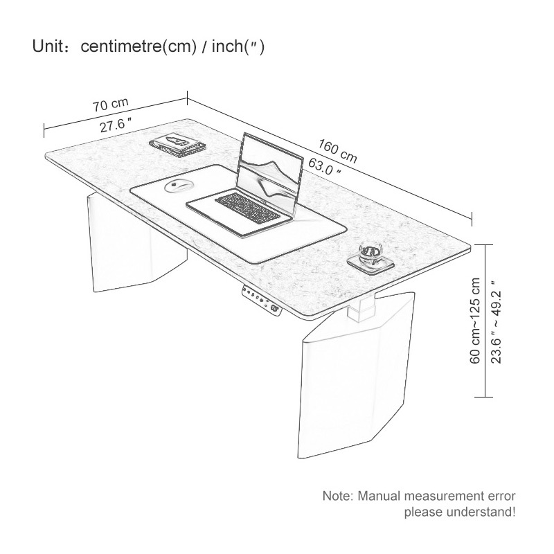 Rock board electric lift desk Desktop computer desk intelligent learning book desk Home desk esports table