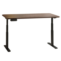 Intelligent electric lifting desk Black walnut solid wood bedroom study computer office desk learning desk minimal writing desk