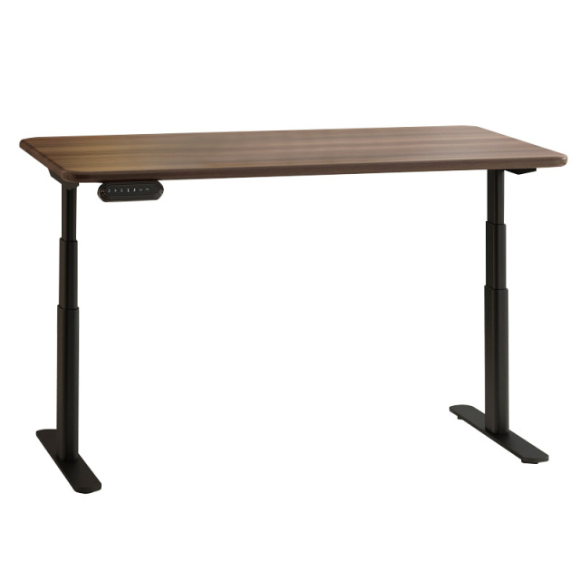 Intelligent electric lifting desk Black walnut solid wood bedroom study computer office desk learning desk minimal writing desk