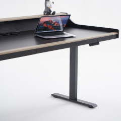 Italian minimalist smart desk Electric lift desk legs Bedroom study computer desk home saddle leather office desk