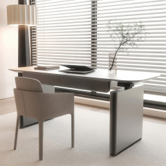 Multi-functional electric lifting desk students home light luxury modern large size bedroom double computer desk side by side