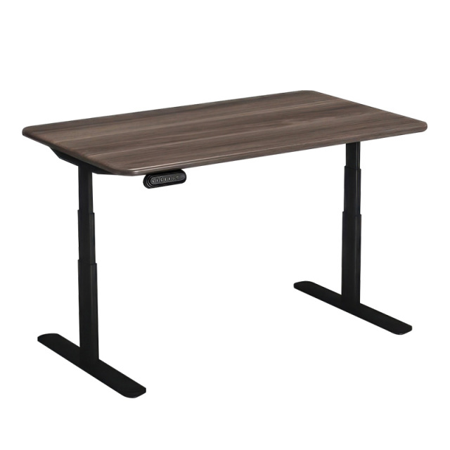 Intelligent electric lifting desk Black walnut solid wood bedroom study computer office desk learning desk minimal writing desk