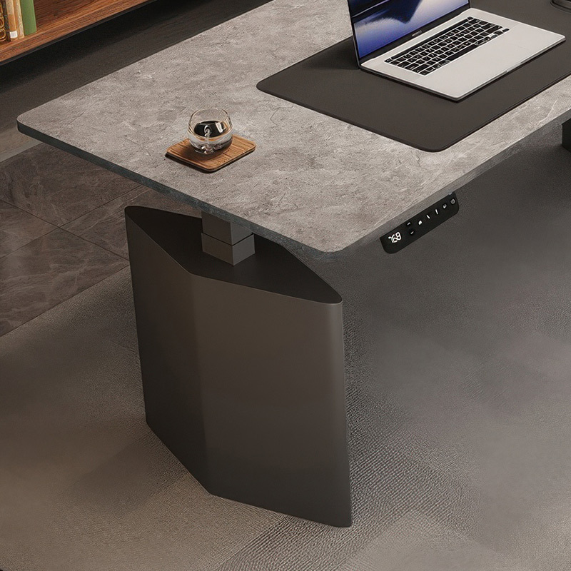Rock board electric lift desk Desktop computer desk intelligent learning book desk Home desk esports table