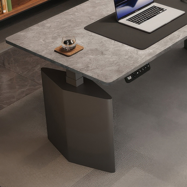 Rock board electric lift desk Desktop computer desk intelligent learning book desk Home desk esports table