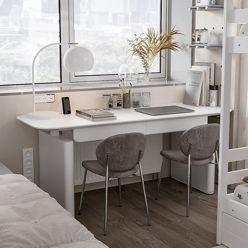 Multi-functional electric lifting desk students home light luxury modern large size bedroom double computer desk side by side