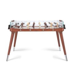 Italian table football table Cristarino game tempered glass home design art collection
