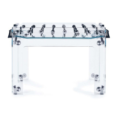 Table football high-end light luxury indoor standard two-person crystal tempered glass 8-bar game football machine entertainment