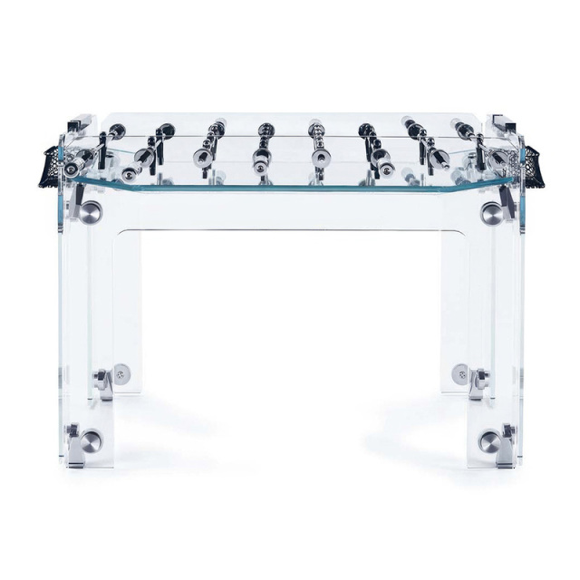 Table football high-end light luxury indoor standard two-person crystal tempered glass 8-bar game football machine entertainment