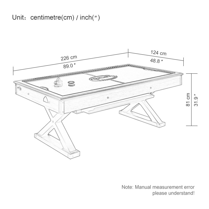 Standard scoring two-player ice hockey machine Adult children table ice hockey charging hover game table ice hockey table dining table