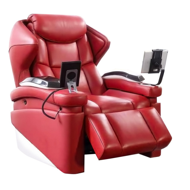 180 degree lie down 180 degree rotate cinema room luxury airplane toy mini 4g wireless wifi camera electric recliner sofa