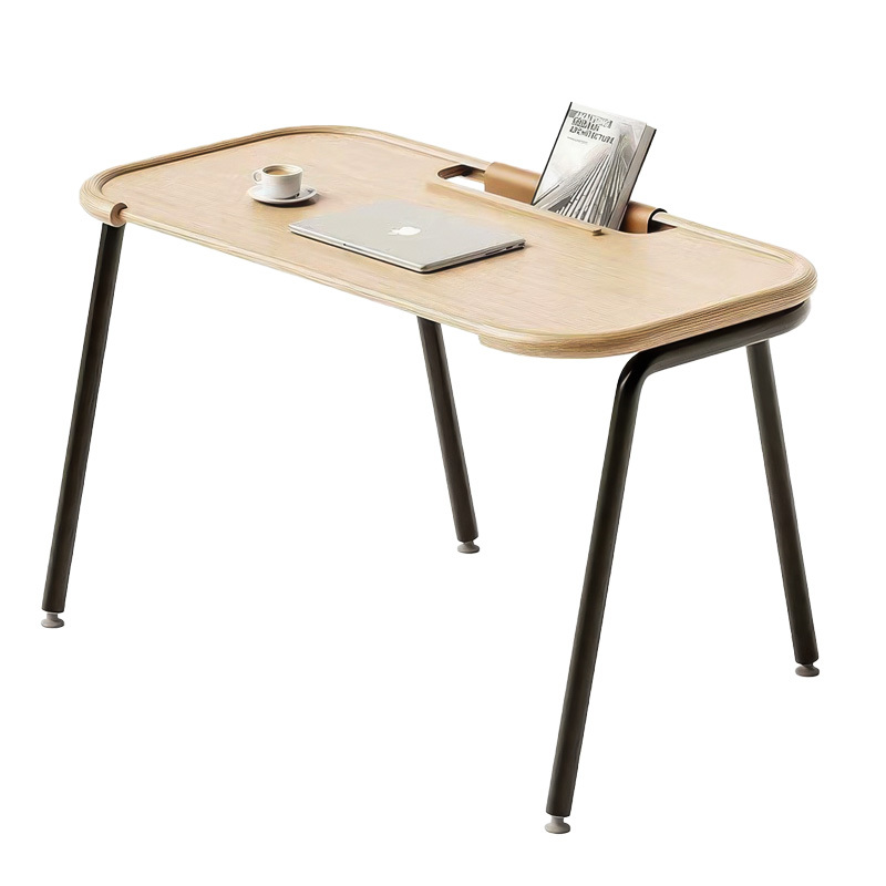 Italian minimalist desk Small apartment living room bedroom home study computer desk modern simple solid wood desk