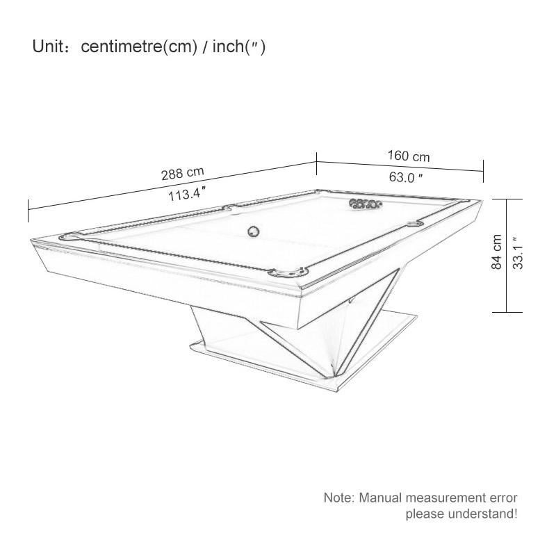 Pool table Standard household indoor American black 80% table tennis table 2 in 1 billiards case recreation room