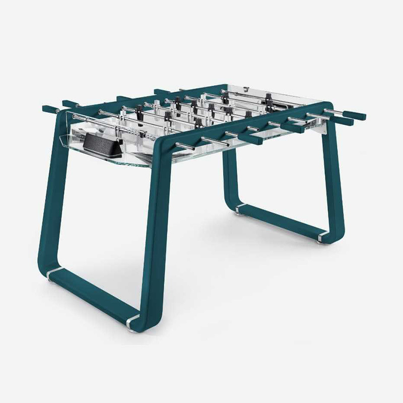 Italian light luxury table football luxury crystal glass football machine modern simple indoor club entertainment furniture