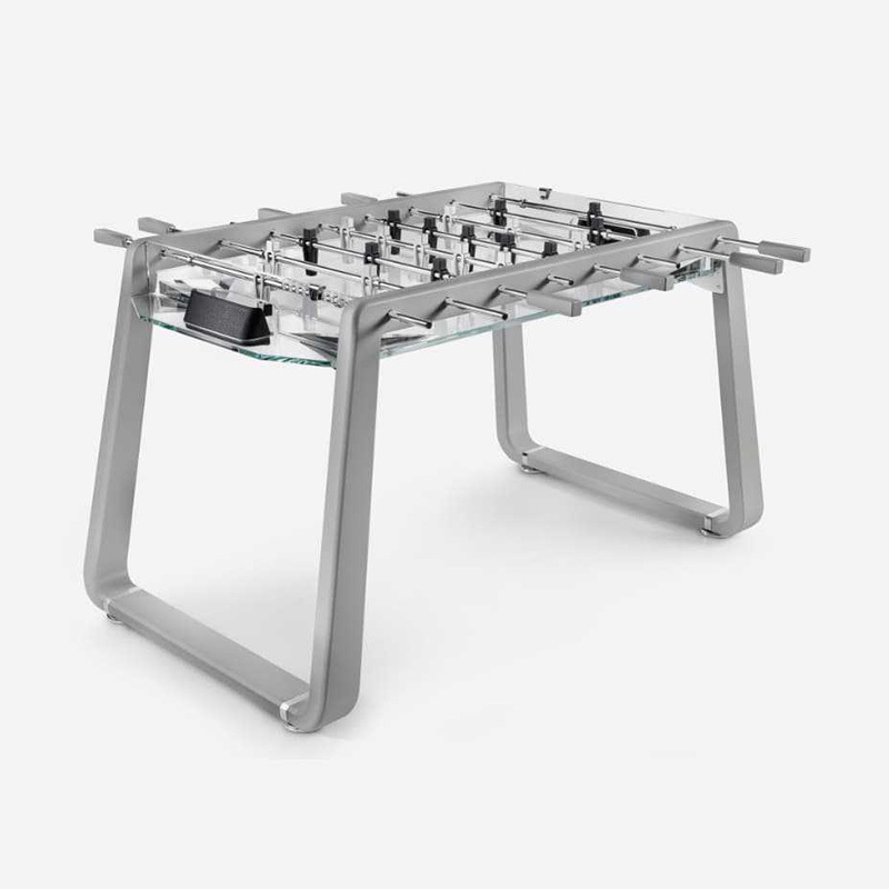 Italian light luxury table football luxury crystal glass football machine modern simple indoor club entertainment furniture