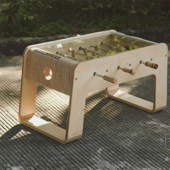 Table football pair vs. 8-bar Standard adult table football Villa family vs. handmade furniture