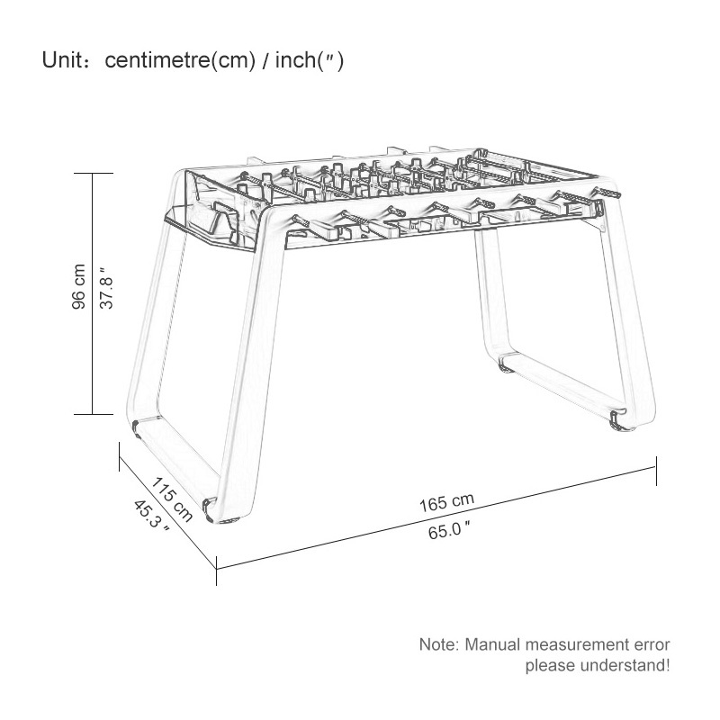 Italian table football table game adult 8-bar two-player battle table entertainment indoor glass table football table