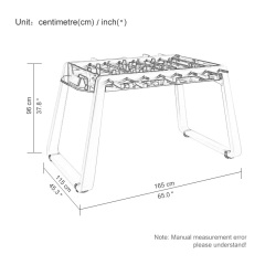 Italian light luxury table football luxury crystal glass football machine modern simple indoor club entertainment furniture
