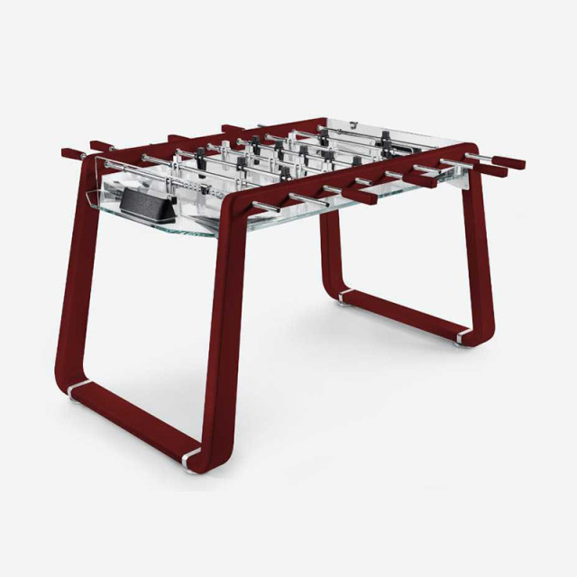 Italian light luxury table football luxury crystal glass football machine modern simple indoor club entertainment furniture