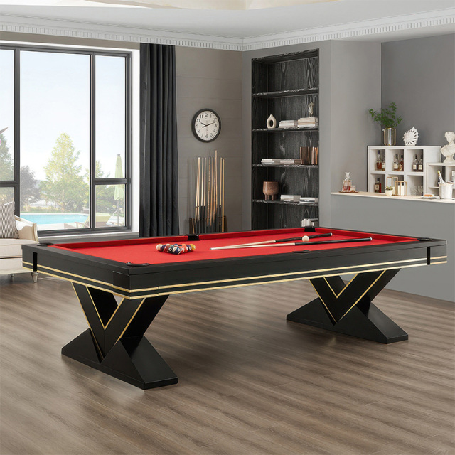 Standard billiard table Chinese black eight billiard table table table table three in one adult entertainment designer American high-end villa table three