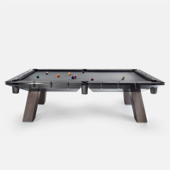 Pool table Standard Chinese black eight tempered glass table adult villa home high-end nine feet solid wood legs
