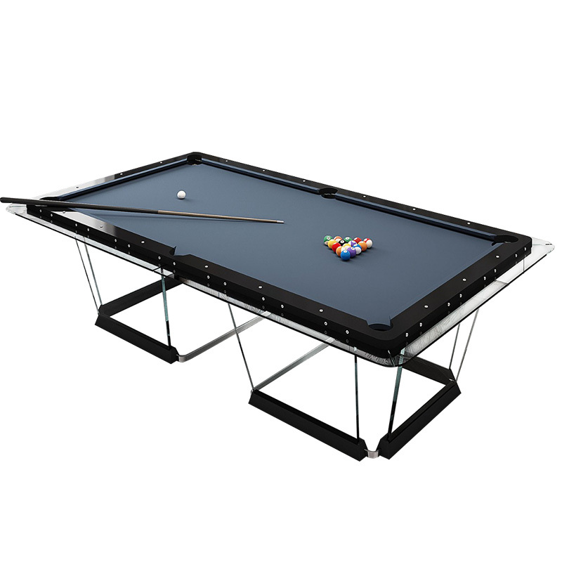Italian crystal tempered glass billiard table American transparent acrylic fancy nine-ball family standard billiard