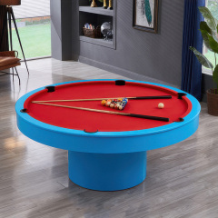 Round billiard table Standard household multi-functional billiard table conference table 2-in-1 high-end solid wood billiard table