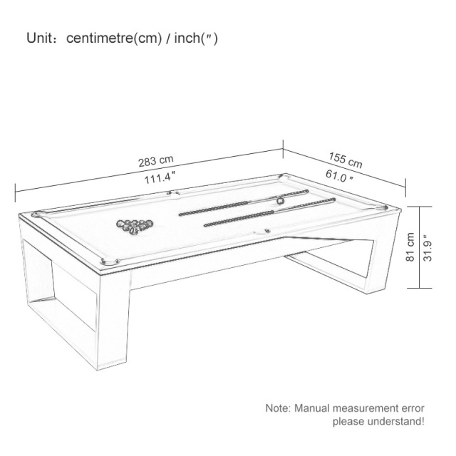 Standard billiard table Chinese black eight billiard table table table table three in one adult entertainment designer American high-end villa table three