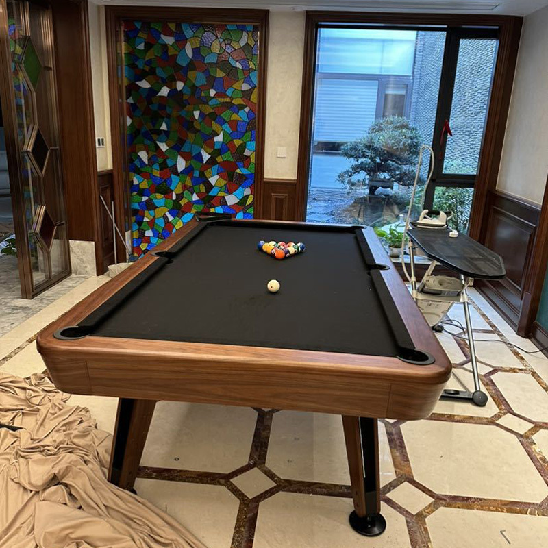 Standard billiard table Chinese black eight billiard table table table table three in one adult entertainment designer American high-end villa table three
