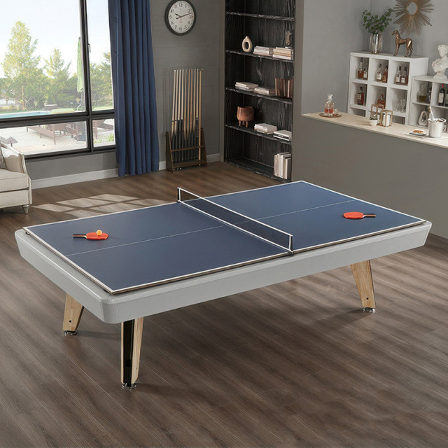 Standard billiard table Chinese black eight billiard table table table table three in one adult entertainment designer American high-end villa table three
