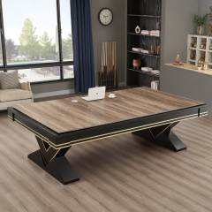 Standard billiard table Chinese black eight billiard table table table table three in one adult entertainment designer American high-end villa table three