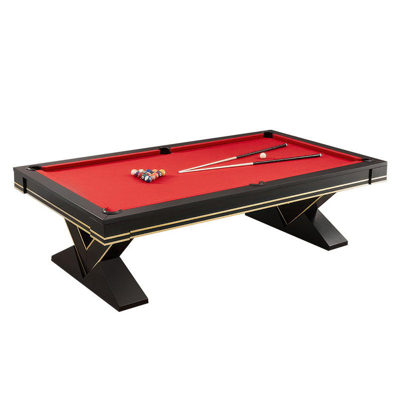 Standard billiard table Chinese black eight billiard table table table table three in one adult entertainment designer American high-end villa table three