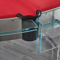 Round billiard table high-end home commercial club leisure entertainment villa billiard table Chinese black eight tempered glass