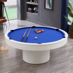 Round billiard table Standard household multi-functional billiard table conference table 2-in-1 high-end solid wood billiard table