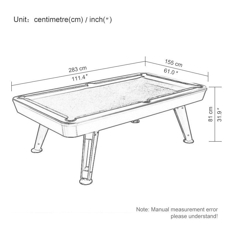 Standard billiard table Chinese black eight billiard table table table table three in one adult entertainment designer American high-end villa table three