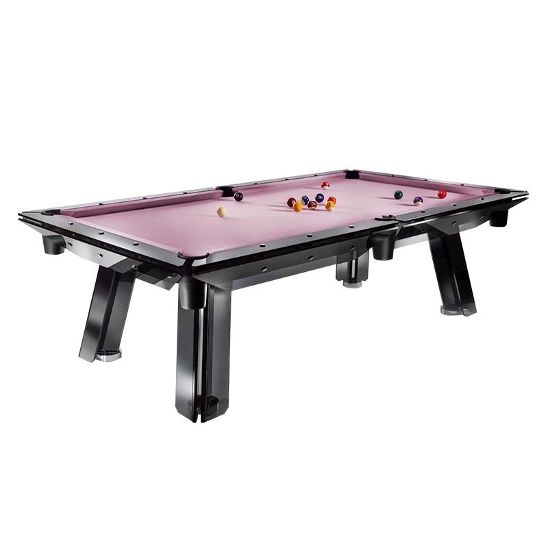 Pool table Standard Chinese black eight tempered glass table adult villa home high-end nine feet solid wood legs