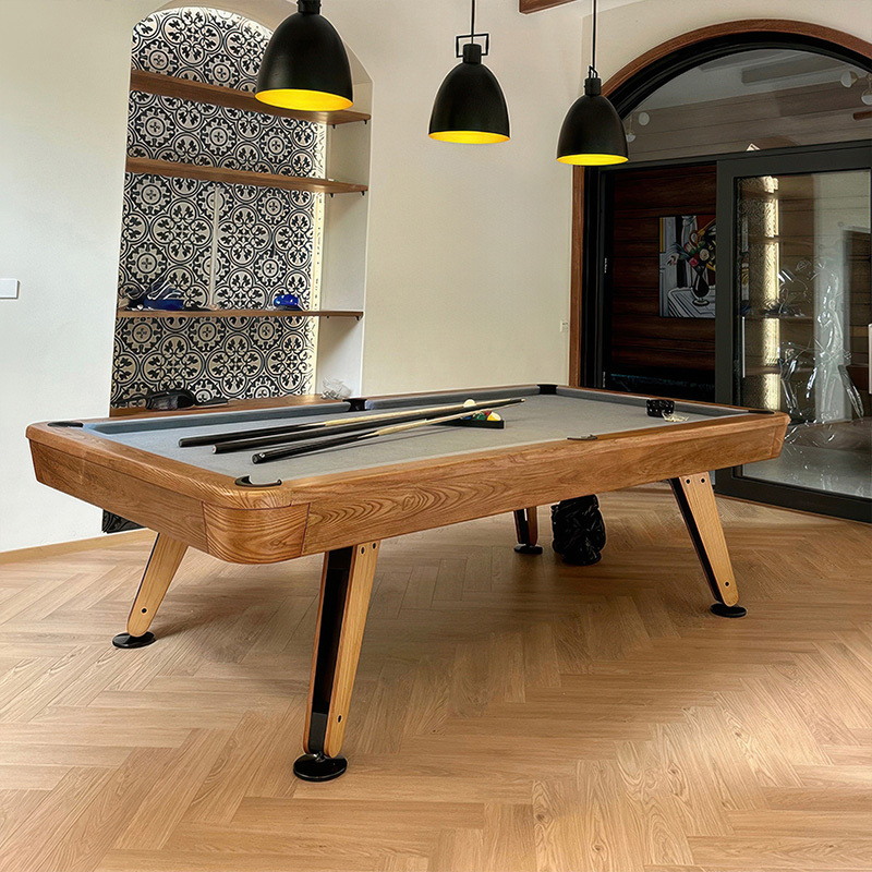Standard billiard table Chinese black eight billiard table table table table three in one adult entertainment designer American high-end villa table three