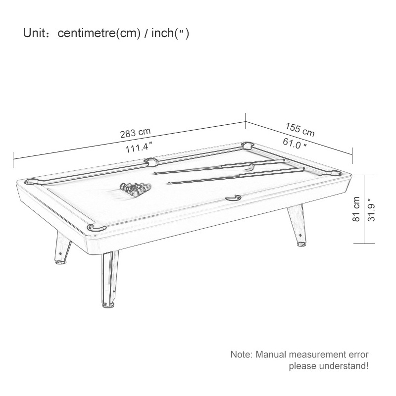 Standard billiard table Chinese black eight billiard table table table table three in one adult entertainment designer American high-end villa table three