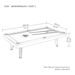 Standard billiard table Chinese black eight billiard table table table table three in one adult entertainment designer American high-end villa table three
