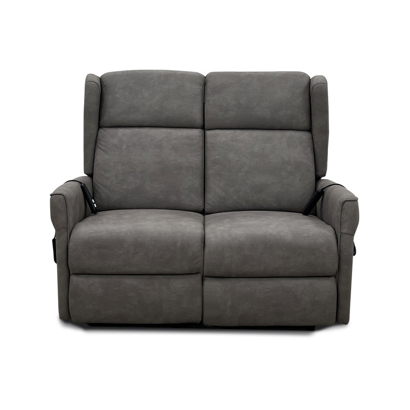 Full fabric comfortable double electric assistance station sofa for the elderly, Two-seater design； Special assistance station chair for the elderly home small multi-functional remote control sofa recliner