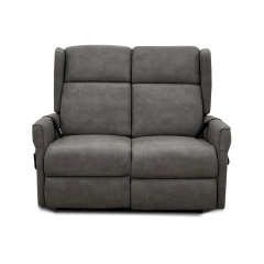 Full fabric comfortable double electric assistance station sofa for the elderly, Two-seater design； Special assistance station chair for the elderly home small multi-functional remote control sofa recliner