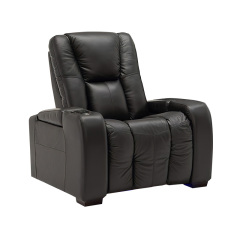Contact surface cowhide Single seat video room private cinema sofa luxury, all-electric stretching function，design of refrigeration system