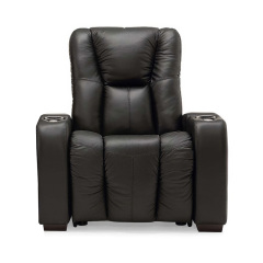 Contact surface cowhide Single seat video room private cinema sofa luxury, all-electric stretching function，design of refrigeration system