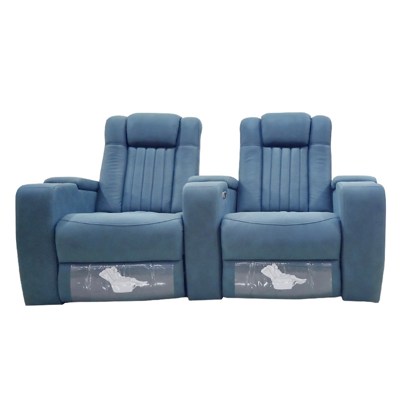 Two-seat and middle console video room private cinema sofa luxury, all-electric stretching function