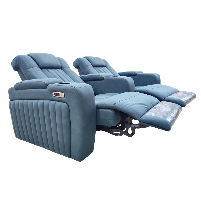 Two-seat and middle console video room private cinema sofa luxury, all-electric stretching function