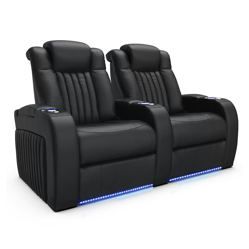 Two-seat and middle console video room private cinema sofa luxury, all-electric stretching function