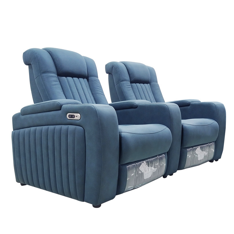 Two-seat and middle console video room private cinema sofa luxury, all-electric stretching function