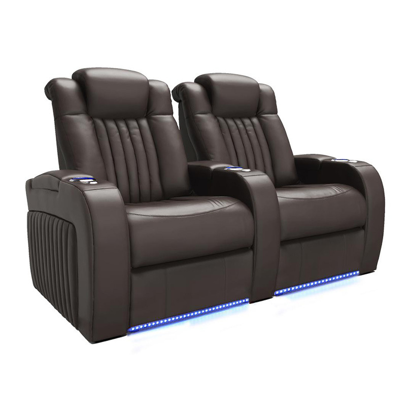 Two-seat and middle console video room private cinema sofa luxury, all-electric stretching function