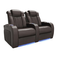 Two-seat and middle console video room private cinema sofa luxury, all-electric stretching function